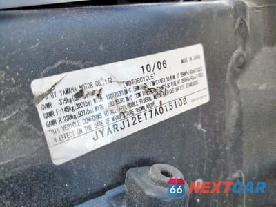 Zdjęcie 9 z 10 samochodu: 2007 YAMAHA YZFR6 L VIN:JYARJ12E17A015108 - miniatura
