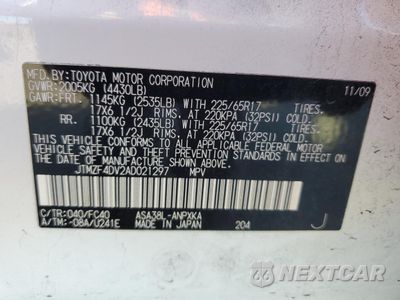 Zdjęcie 13 z 13 samochodu: 2010 TOYOTA RAV4 VIN:JTMZF4DV2AD021297 - miniatura
