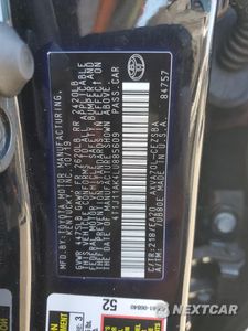 Zdjęcie 12 z 13 samochodu: 2020 TOYOTA CAMRY SE VIN:4T1J11AK4LU885609 - miniatura