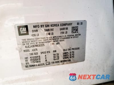Zdjęcie 14 z 14 samochodu: 2021 BUICK ENCORE PREFERRED VIN:KL4CJASB7MB303375 - miniatura