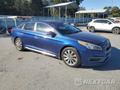 Czwarte zdjęcie samochodu z boku: 2017 HYUNDAI SONATA SPORT VIN:5NPE34AF0HH440127 - miniatura