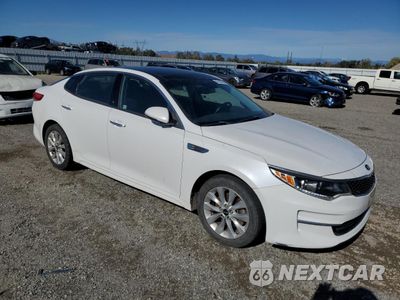 Czwarte zdjęcie samochodu z boku: 2018 KIA OPTIMA EX VIN:5XXGU4L34JG206681 - miniatura