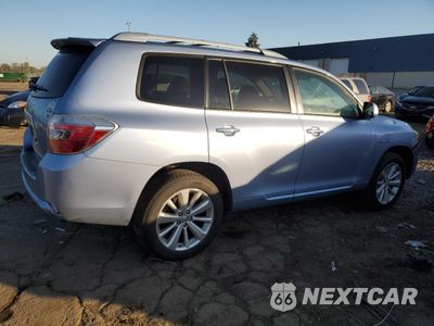 Trzecie zdjęcie samochodu z tyłu: 2009 TOYOTA HIGHLANDER HYBRID LIMITED VIN:JTEEW44AX92034099 - miniatura