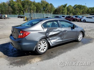 Trzecie zdjęcie samochodu z tyłu: 2012 HONDA CIVIC EX VIN:2HGFB2F87CH595492 - miniatura