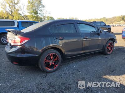 Trzecie zdjęcie samochodu z tyłu: 2015 HONDA CIVIC LX VIN:19XFB2F5XFE230115 - miniatura