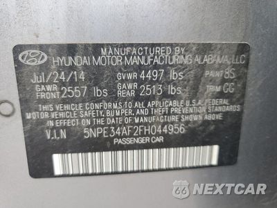 Zdjęcie 12 z 14 samochodu: 2015 HYUNDAI SONATA SPORT VIN:5NPE34AF2FH044956 - miniatura