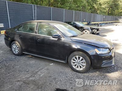 Czwarte zdjęcie samochodu z boku: 2014 VOLKSWAGEN JETTA HYBRID VIN:3VW637AJ4EM330954 - miniatura