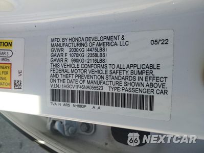 Zdjęcie 12 z 14 samochodu: 2022 HONDA ACCORD SPORT SE VIN:1HGCV1F46NA055523 - miniatura