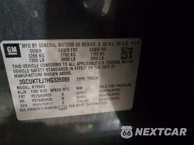 Zdjęcie 12 z 13 samochodu: 2017 CHEVROLET SILVERADO K1500 HIGH COUNTRY VIN:3GCUKTEJ7HG326089 - miniatura