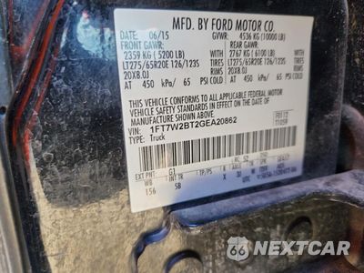 Zdjęcie 12 z 13 samochodu: 2016 FORD F250 SUPER DUTY VIN:1FT7W2BT2GEA20862 - miniatura