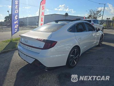 Trzecie zdjęcie samochodu z tyłu: 2023 HYUNDAI SONATA SEL PLUS VIN:KMHL44J27PA285160 - miniatura