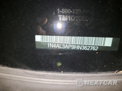 Zdjęcie 13 z 13 samochodu: 2017 NISSAN ALTIMA 2.5 VIN:1N4AL3AP9HN362762 - miniatura