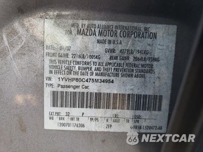 Zdjęcie 12 z 14 samochodu: 2007 MAZDA 6 I VIN:1YVHP80C475M34954 - miniatura