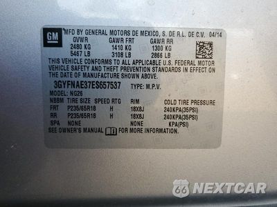 Zdjęcie 12 z 12 samochodu: 2014 CADILLAC SRX VIN:3GYFNAE37ES657537 - miniatura