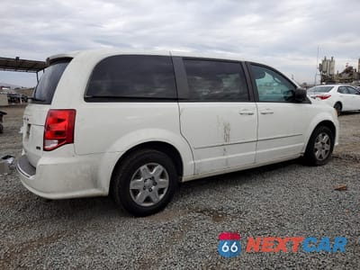 Trzecie zdjęcie samochodu z tyłu: 2012 DODGE GRAND CARAVAN SE VIN:2C4RDGBG0CR351712 - miniatura