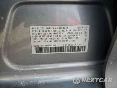 Zdjęcie 12 z 12 samochodu: 2008 VOLKSWAGEN RABBIT VIN:WVWDA71K28W280455 - miniatura