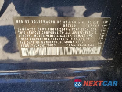 Zdjęcie 13 z 15 samochodu: 2018 VOLKSWAGEN GTI S VIN:3VW547AUXJM270823 - miniatura