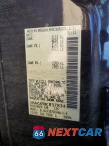 Zdjęcie 12 z 13 samochodu: 2011 NISSAN MAXIMA S VIN:1N4AA5AP0BC837834 - miniatura