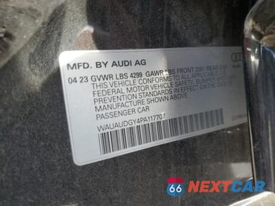 Zdjęcie 12 z 12 samochodu: 2023 AUDI A3 PREMIUM VIN:WAUAUDGY4PA117707 - miniatura