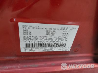 Zdjęcie 13 z 13 samochodu: 2012 MITSUBISHI GALANT ES VIN:4A32B3FF1CE023856 - miniatura
