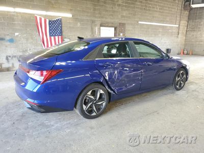 Trzecie zdjęcie samochodu z tyłu: 2021 HYUNDAI ELANTRA SEL VIN:5NPLN4AG6MH020554 - miniatura