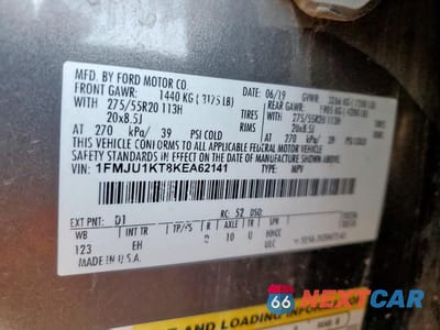 Zdjęcie 13 z 13 samochodu: 2019 FORD EXPEDITION LIMITED VIN:1FMJU1KT8KEA62141 - miniatura