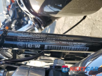Zdjęcie 9 z 10 samochodu: 2019 HARLEY-DAVIDSON XL1200 X VIN:1HD1LC318KC401863 - miniatura