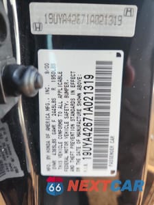 Zdjęcie 12 z 12 samochodu: 2001 ACURA 3.2CL TYPE-S VIN:19UYA42671A021319 - miniatura