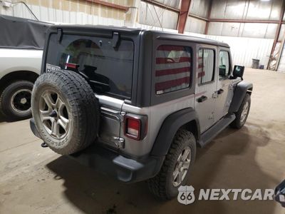 Trzecie zdjęcie samochodu z tyłu: 2020 JEEP WRANGLER UNLIMITED SPORT VIN:1C4HJXDN3LW220345 - miniatura