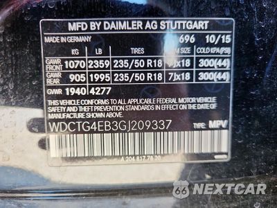 Zdjęcie 12 z 12 samochodu: 2016 MERCEDES-BENZ GLA 250 VIN:WDCTG4EB3GJ209337 - miniatura