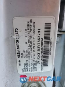 Zdjęcie 12 z 12 samochodu: 1997 NISSAN MAXIMA GLE VIN:JN1CA21D2VT853791 - miniatura