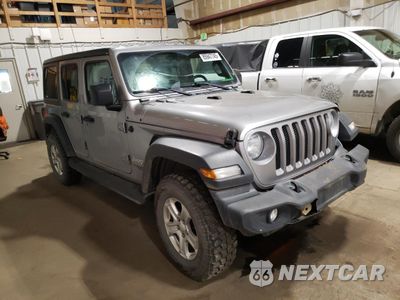Czwarte zdjęcie samochodu z boku: 2020 JEEP WRANGLER UNLIMITED SPORT VIN:1C4HJXDN3LW220345 - miniatura