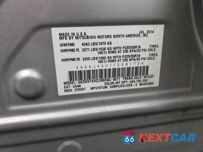 Zdjęcie 13 z 13 samochodu: 2015 MITSUBISHI RVR GT VIN:4A4AJ4AU1FE601724 - miniatura