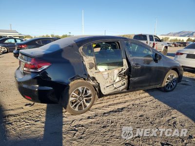 Trzecie zdjęcie samochodu z tyłu: 2015 HONDA CIVIC EX VIN:19XFB2F83FE068161 - miniatura