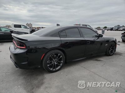 Trzecie zdjęcie samochodu z tyłu: 2021 DODGE CHARGER SCAT PACK VIN:2C3CDXGJ0MH553231 - miniatura