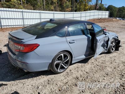 Trzecie zdjęcie samochodu z tyłu: 2022 HONDA ACCORD SPORT VIN:1HGCV1F36NA093941 - miniatura