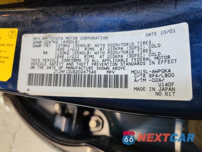 Zdjęcie 13 z 15 samochodu: 2002 LEXUS RX 300 VIN:JTJHF10U620247548 - miniatura