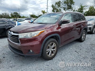 2015 TOYOTA HIGHLANDER XLE 5TDKKRFH8FS057833 - główne zdjęcie licytacji z USA - miniatura
