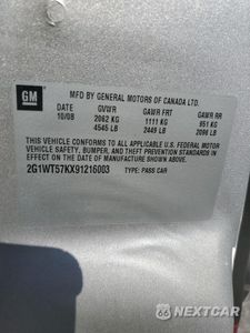 Zdjęcie 13 z 13 samochodu: 2009 CHEVROLET IMPALA 1LT VIN:2G1WT57KX91216003 - miniatura