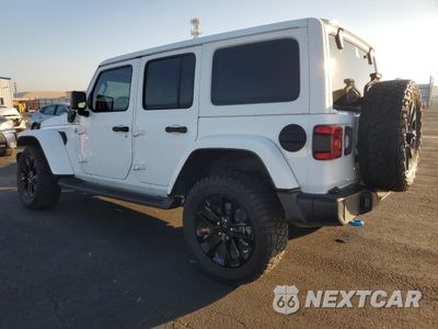 Drugie zdjęcie samochodu z przodu: 2022 JEEP WRANGLER UNLIMITED SAHARA 4XE VIN:1C4JJXP66NW199046 - miniatura