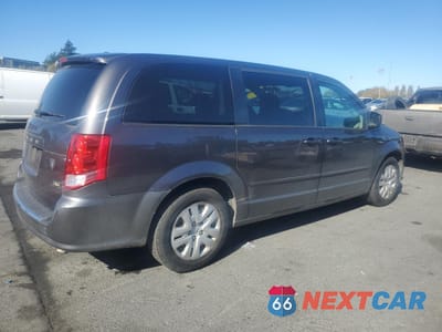 Trzecie zdjęcie samochodu z tyłu: 2016 DODGE GRAND CARAVAN SE VIN:2C4RDGBG4GR143161 - miniatura