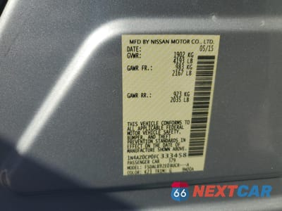 Zdjęcie 12 z 12 samochodu: 2015 NISSAN LEAF S VIN:1N4AZ0CP0FC333458 - miniatura