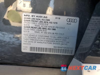 Zdjęcie 13 z 13 samochodu: 2019 AUDI Q5 PREMIUM PLUS VIN:WA1BNAFY3K2047411 - miniatura