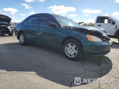 Czwarte zdjęcie samochodu z boku: 2002 HONDA CIVIC LX VIN:1HGES16552L072856 - miniatura