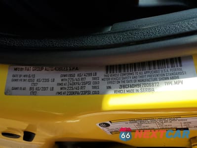 Zdjęcie 12 z 12 samochodu: 2014 FIAT 500L TREKKING VIN:ZFBCFADH9EZ006872 - miniatura