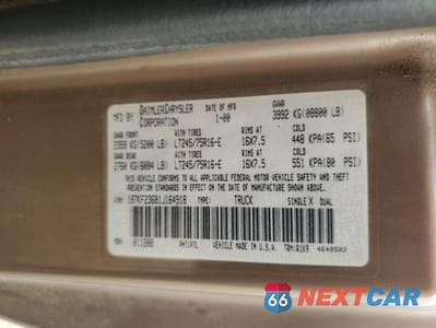 Zdjęcie 12 z 14 samochodu: 2001 DODGE RAM 2500 VIN:1B7KF23681J164918 - miniatura