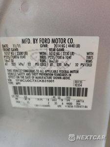 Zdjęcie 13 z 15 samochodu: 2012 FORD ESCAPE XLS VIN:1FMCU0C7XCKB31001 - miniatura
