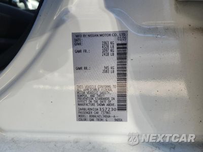 Zdjęcie 13 z 14 samochodu: 2025 NISSAN ALTIMA SV VIN:1N4BL4DV1SN357230 - miniatura