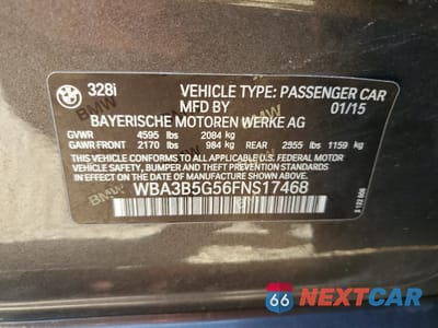 Zdjęcie 12 z 14 samochodu: 2015 BMW 328 XI SULEV VIN:WBA3B5G56FNS17468 - miniatura