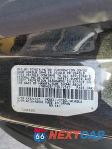 Zdjęcie 12 z 12 samochodu: 2000 LEXUS LS 400 VIN:JT8BH28F1Y0177513 - miniatura